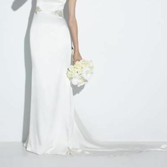 NICOLE MILLER ALEXANDRA SATIN BRIDAL DRESS ID10000 - Picture 5 of 11